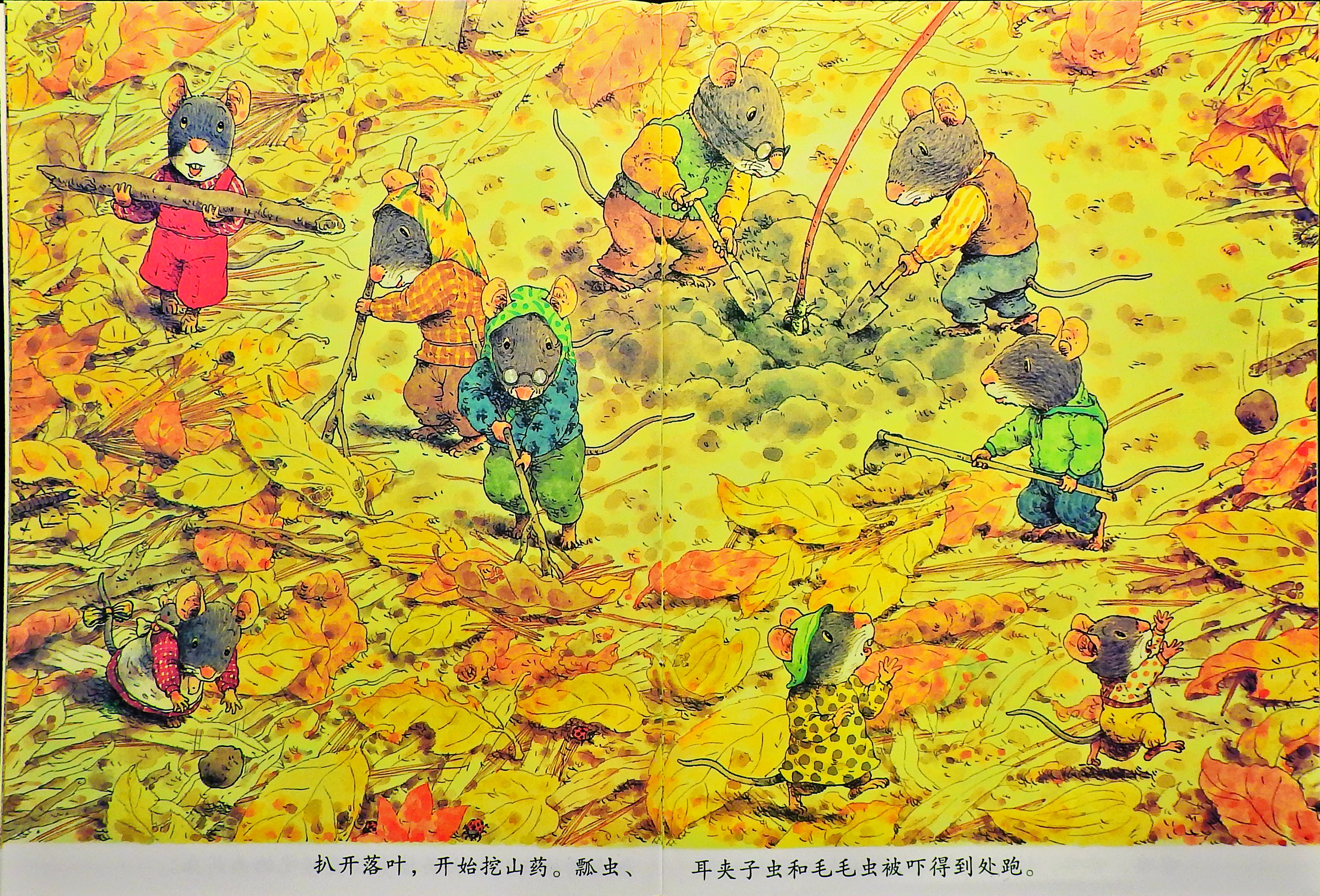 14只老鼠挖山药 (07),绘本,绘本故事,绘本阅读,故事书,童书,图画书,课外阅读